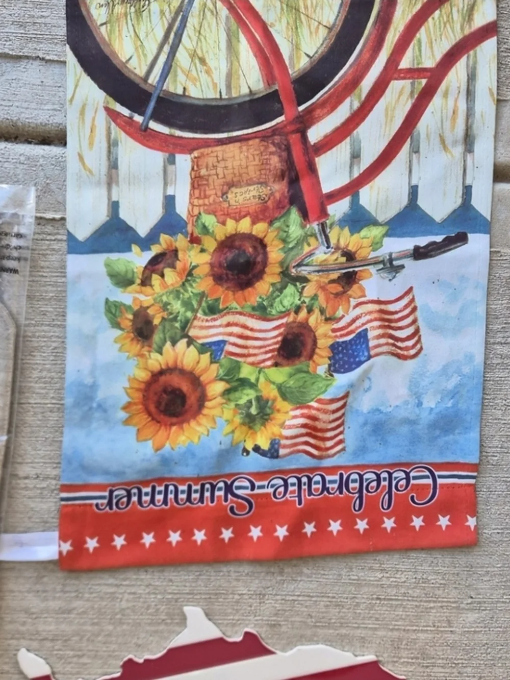 🇺🇸 Patriotic Home Décor Bundle – 2 Outdoor Garden Flags & USA Wall Plaque